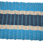 Handwoven Lobster Rope Doormat– #925 Lt Blue-Lt Tan-Navy